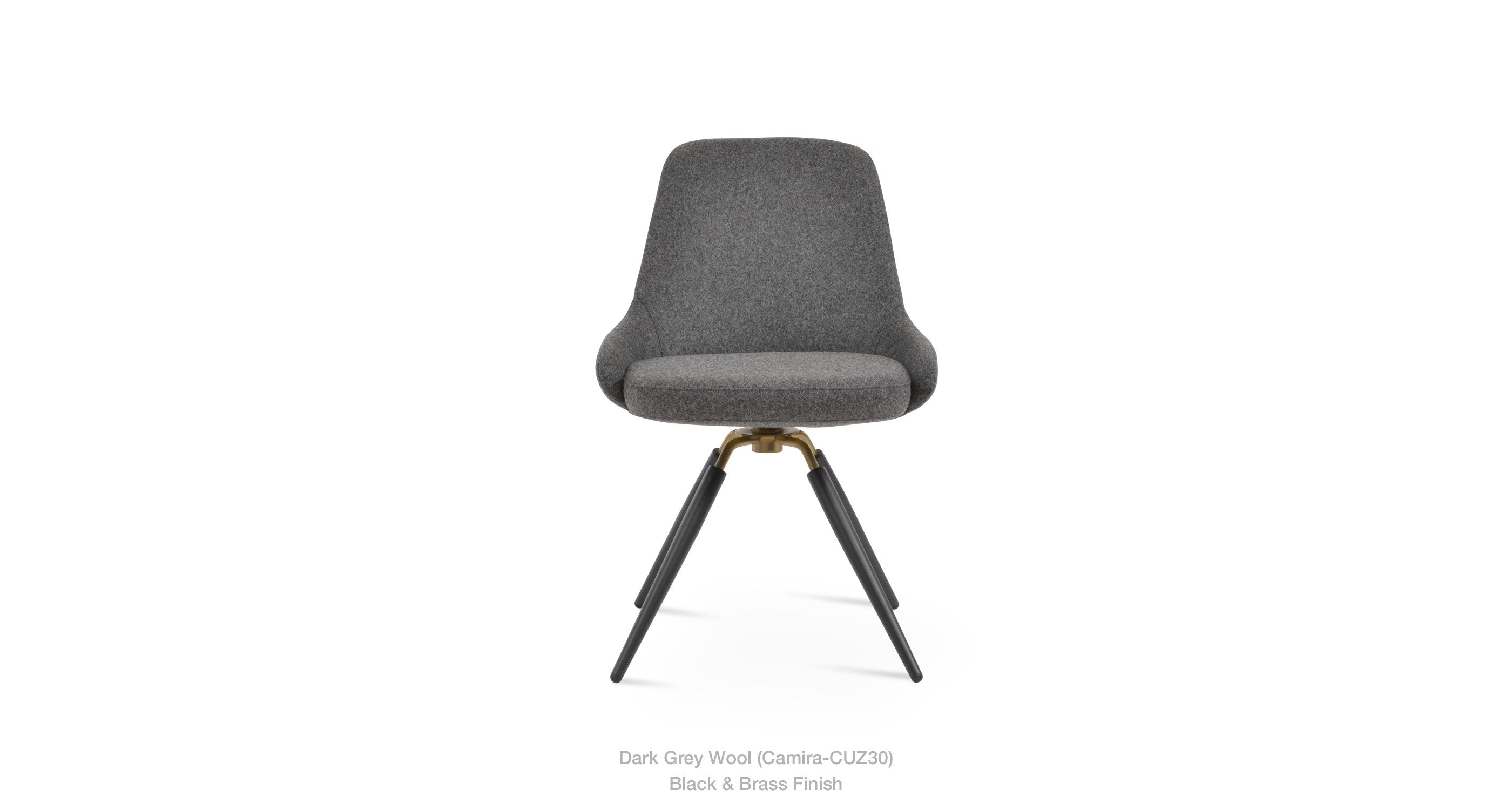 Gazel Carrot Swivel Chair - comfortable seating for dining and office spaces | Image 10 | InSTYLE Home & Rugs