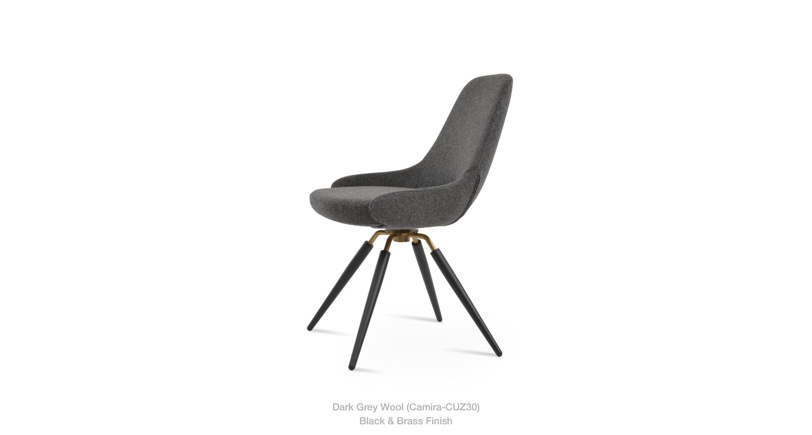 Gazel Carrot Swivel Chair - comfortable seating for dining and office spaces | Image 11 | InSTYLE Home & Rugs