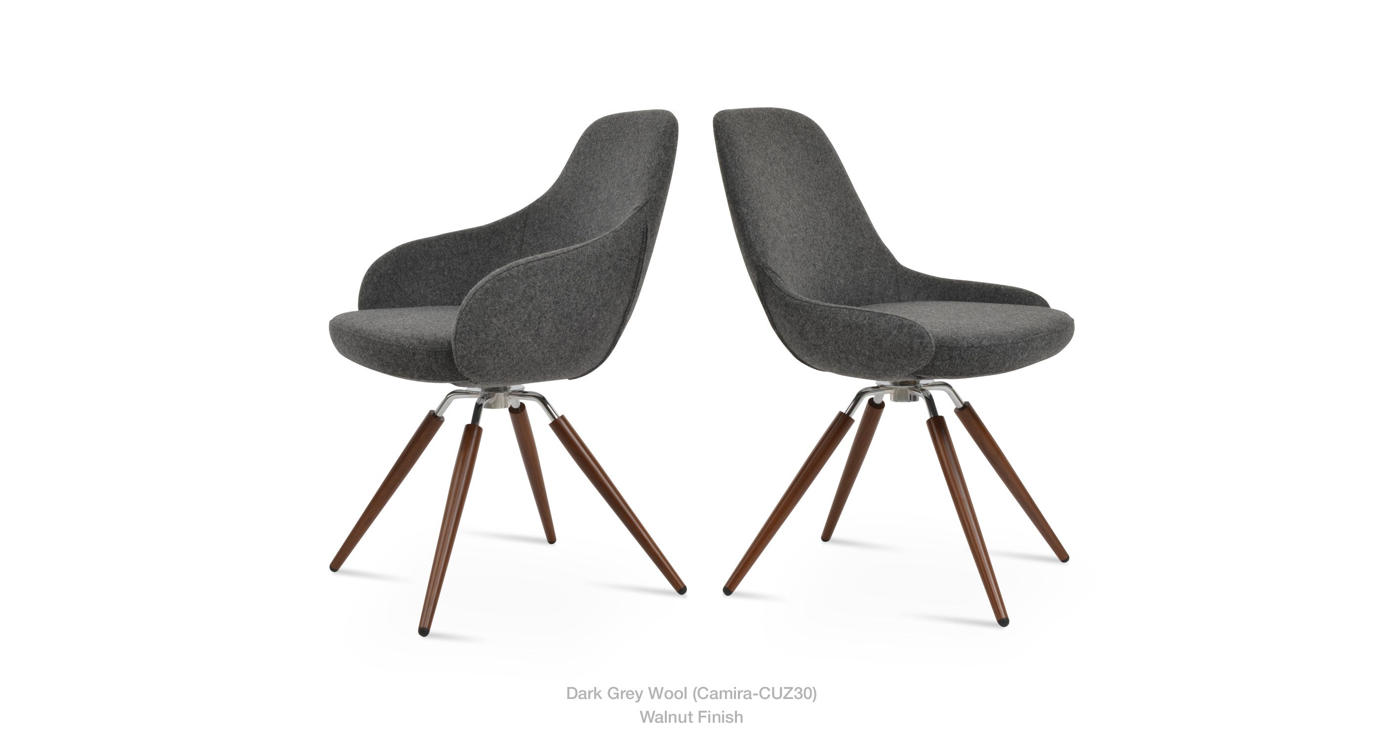 Gazel Carrot Swivel Chair - comfortable seating for dining and office spaces | Image 9 | InSTYLE Home & Rugs