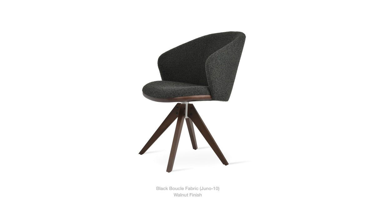 Athena Pyramid Swivel Chair - durable construction for long-lasting use | Image 4 | InSTYLE Home & Rugs