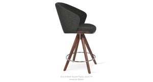 Athena Pyramid Swivel Stools - available in various heights | Image 3 | InSTYLE Home & Rugs