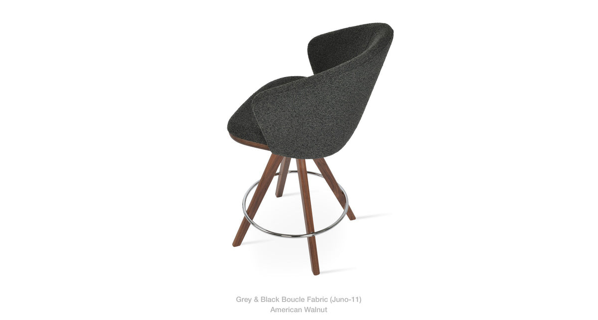 Athena Pyramid Swivel Stools - available in various heights | Image 4 | InSTYLE Home & Rugs