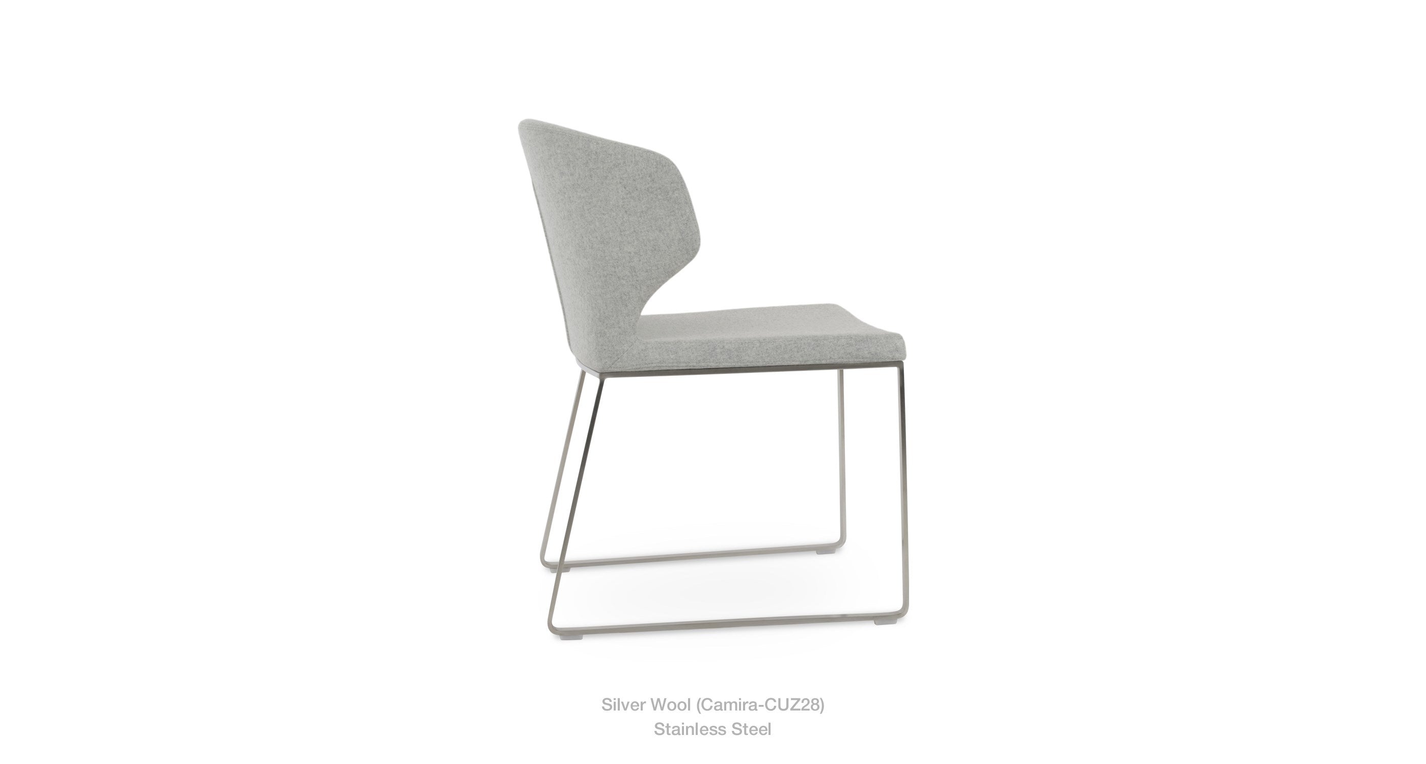 Amed +(PLUS) Sled Chair - stylish chairs for any table | Image 1 | InSTYLE Home & Rugs