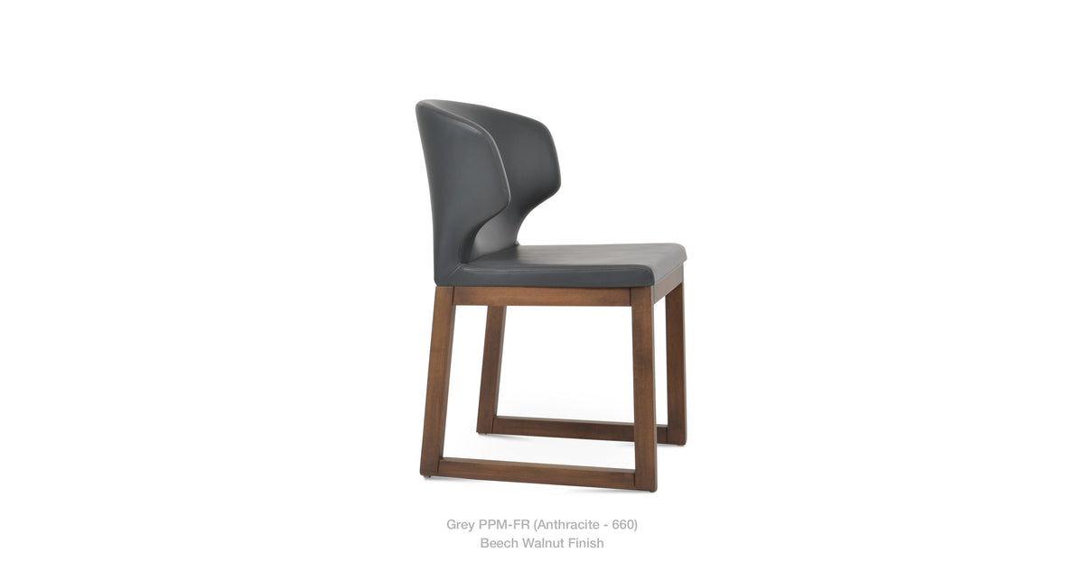 Amed Sled Wood Chair - durable construction for long-lasting use | Image 11 | InSTYLE Home & Rugs