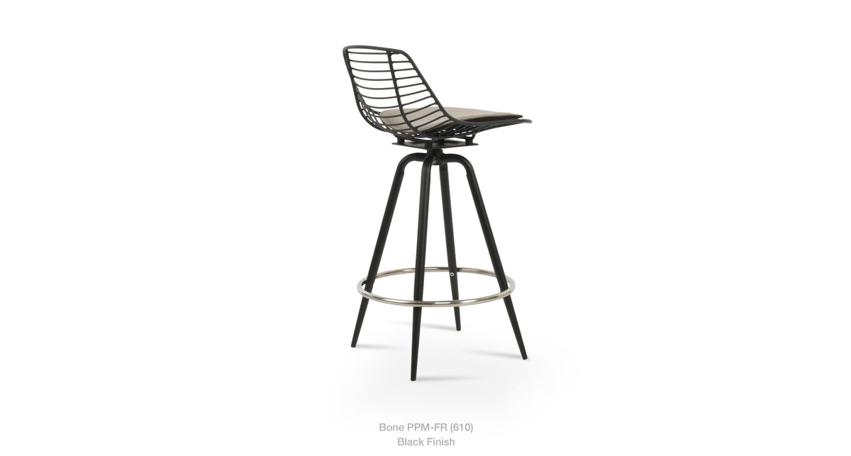 Tiger Mini Max Swivel Stools - available in various heights | Image 11 | InSTYLE Home & Rugs