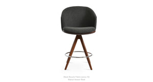 Athena Pyramid MW Swivel Stools - available in various heights | Image 1 | InSTYLE Home & Rugs