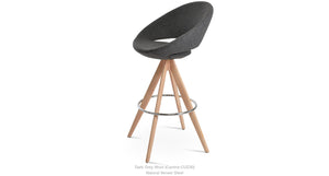 Crescent Pyramid MW Swivel Stools - compact and stylish design | Image 2 | InSTYLE Home & Rugs