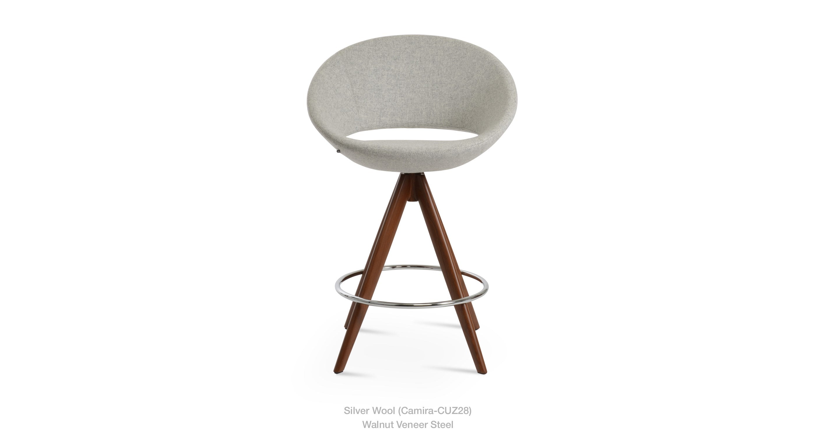 Crescent Pyramid MW Swivel Stools - compact and stylish design | Image 3 | InSTYLE Home & Rugs