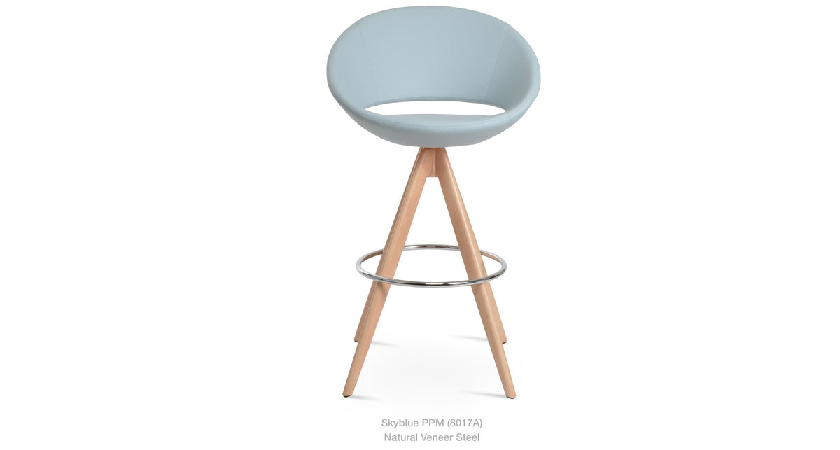 Crescent Pyramid MW Swivel Stools - compact and stylish design | Image 7 | InSTYLE Home & Rugs