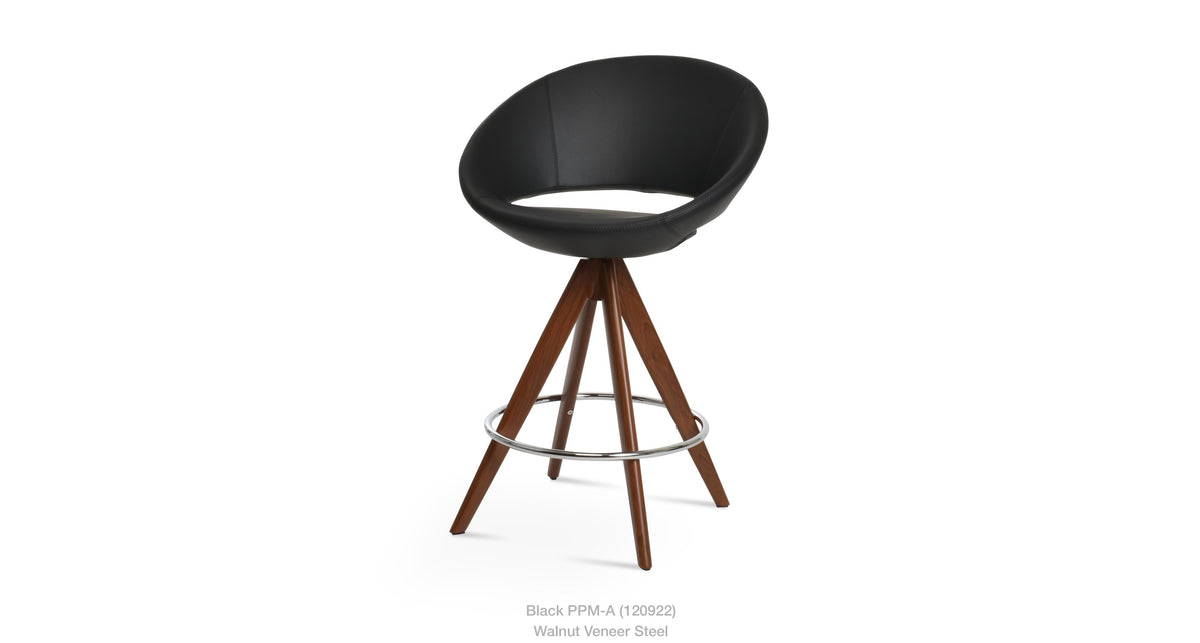 Crescent Pyramid MW Swivel Stools - compact and stylish design | Image 11 | InSTYLE Home & Rugs