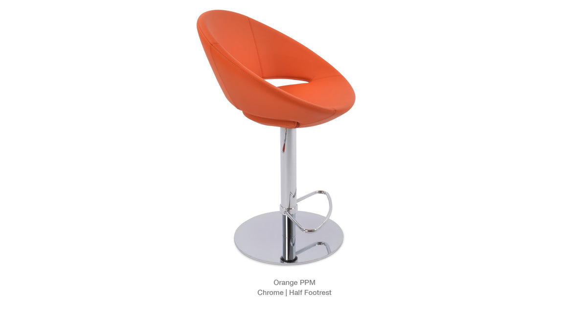 Crescent Piston Half Footrest - | Image 3 | InSTYLE Home & Rugs
