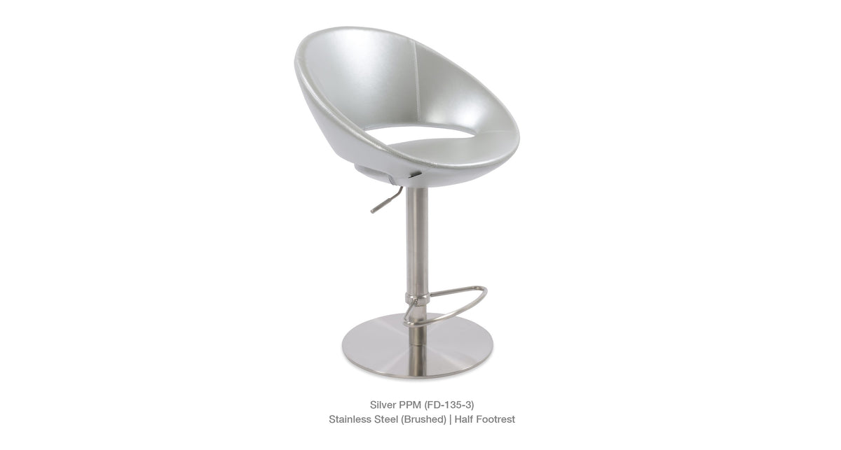 Crescent Piston Half Footrest - | Image 4 | InSTYLE Home & Rugs