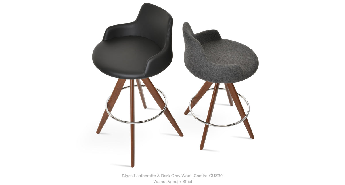 Dervish Pyramid MW Swivel Stools - available in various heights | Image 60 | InSTYLE Home & Rugs