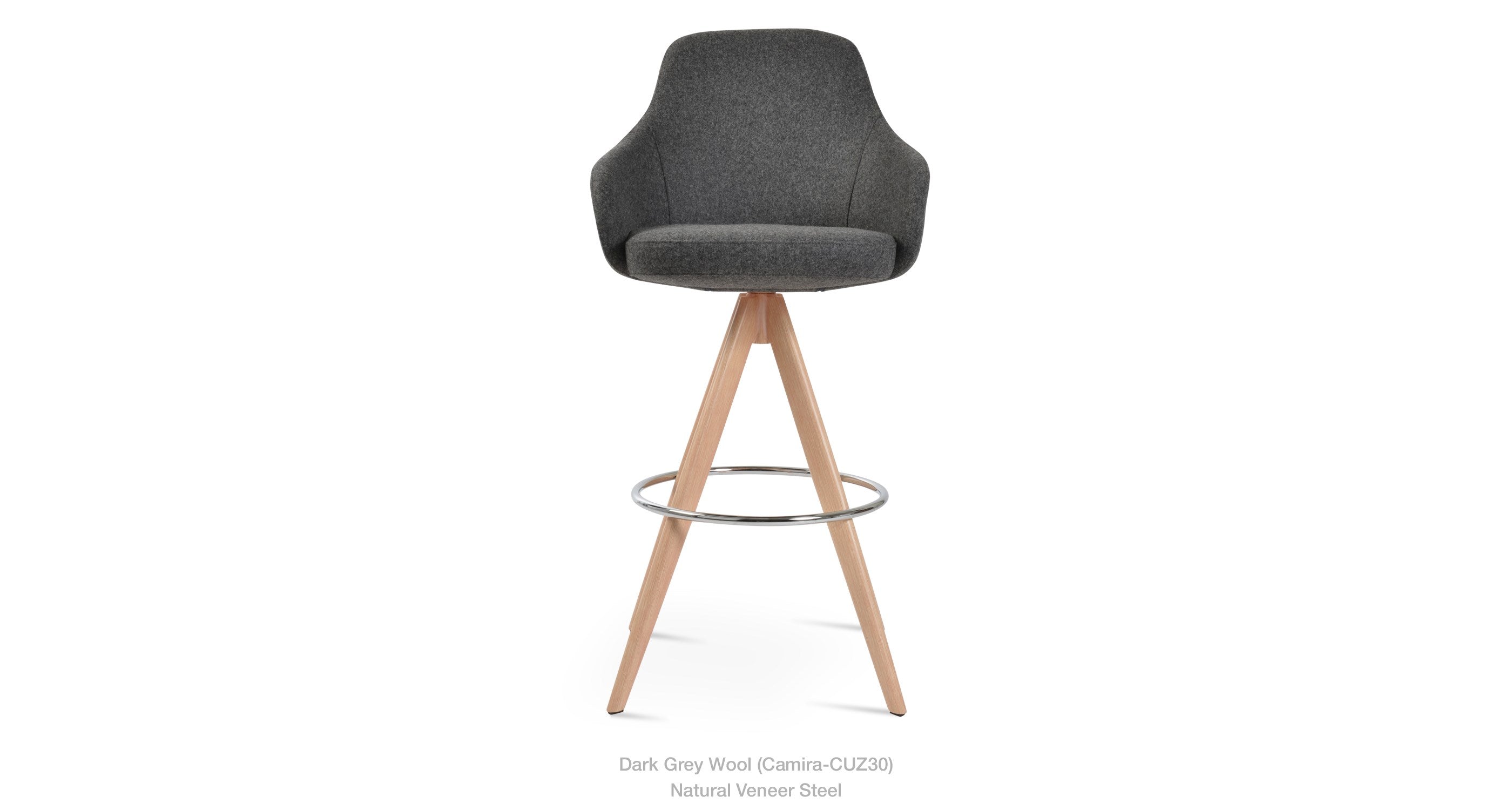 Gazel Arm Pyramid MW Stools - perfect for small spaces | Image 3 | InSTYLE Home & Rugs
