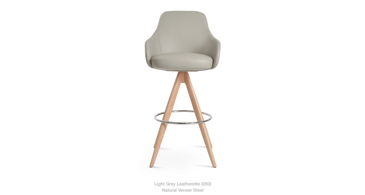 Gazel Arm Pyramid MW Stools - perfect for small spaces | Image 6 | InSTYLE Home & Rugs