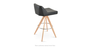 Prisma Pyramid MW Swivel Stools - compact and stylish design | Image 1 | InSTYLE Home & Rugs