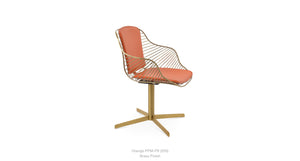 Zebra 4 Star Swivel Chair - comfortable seating for dining and office spaces | Image 4 | InSTYLE Home & Rugs