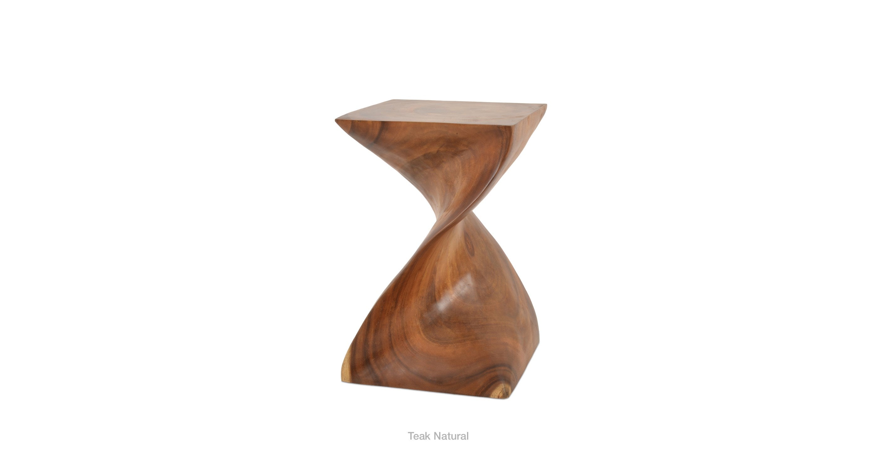 Twist Teak Side Table - chic and functional side table for your living room | Image 13 | InSTYLE Home & Rugs