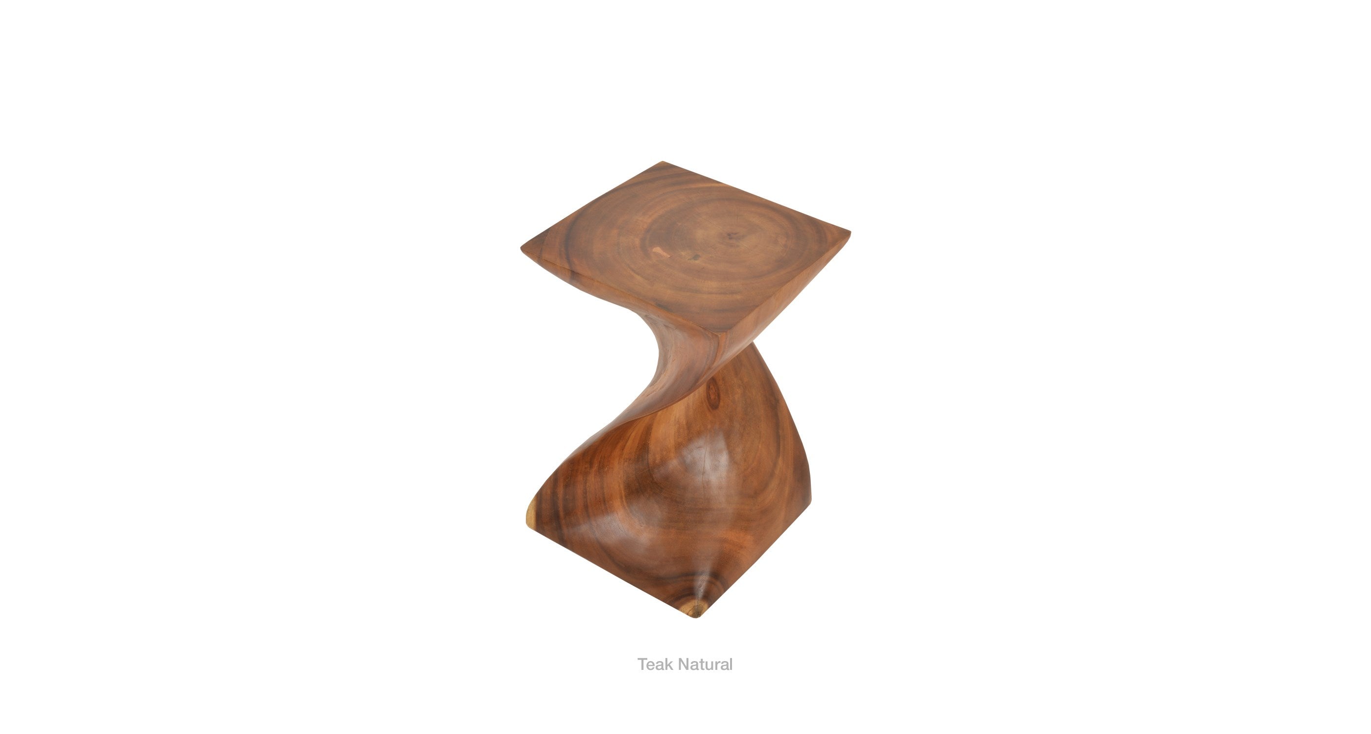 Twist Teak Side Table - chic and functional side table for your living room | Image 14 | InSTYLE Home & Rugs