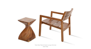 Twist Teak Side Table - chic and functional side table for your living room | Image 10 | InSTYLE Home & Rugs