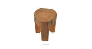 Tripod Teak Side Table - available in a variety of materials and styles | Image 2 | InSTYLE Home & Rugs