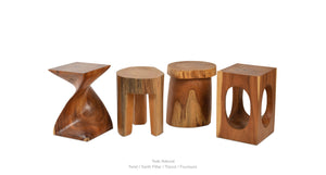 Tripod Teak Side Table - available in a variety of materials and styles | Image 6 | InSTYLE Home & Rugs