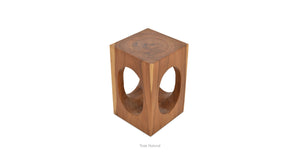 Foureyes Teak Side Table - perfect for holding drinks, lamps, and other essentials | Image 3 | InSTYLE Home & Rugs