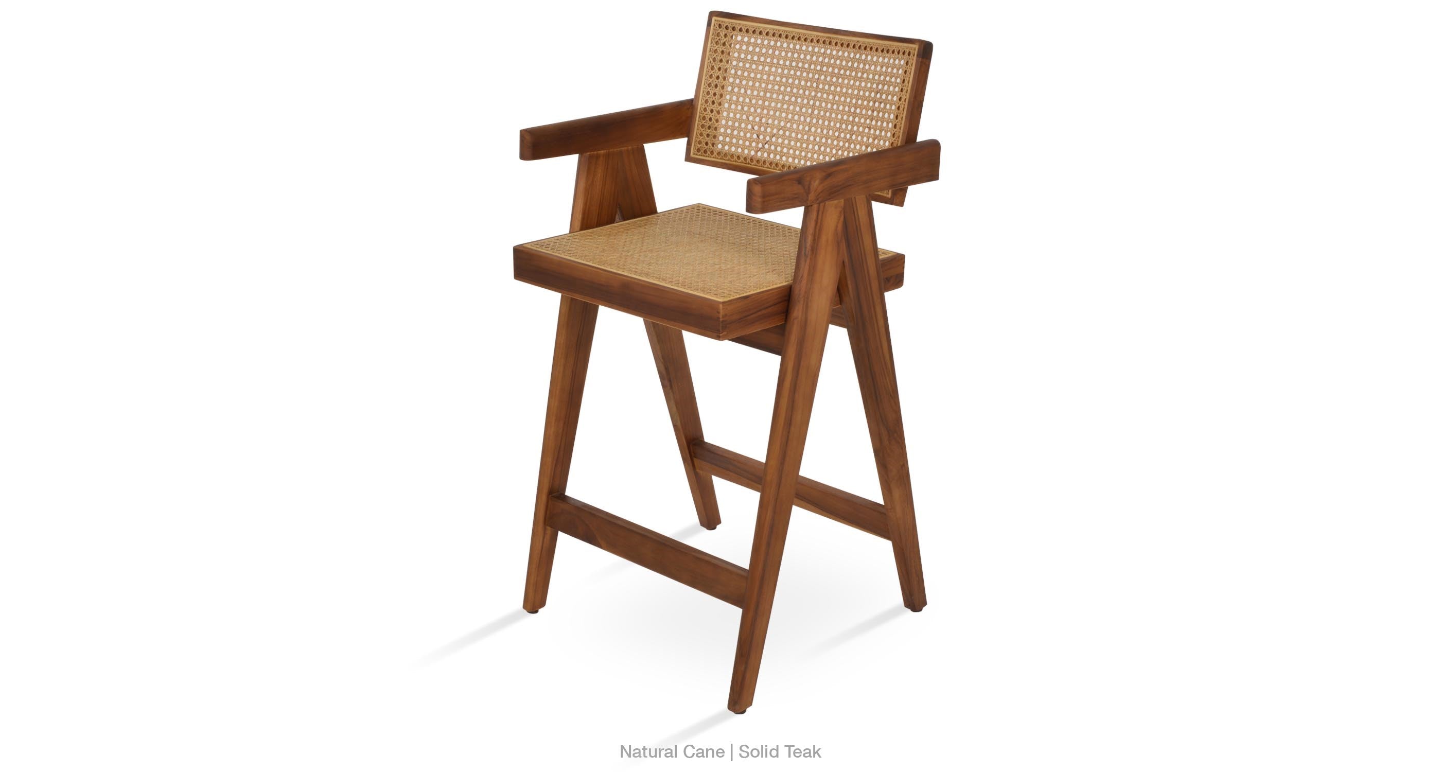 Pierre J Stools Teak Full Wicker - perfect for small spaces | Image 17 | InSTYLE Home & Rugs