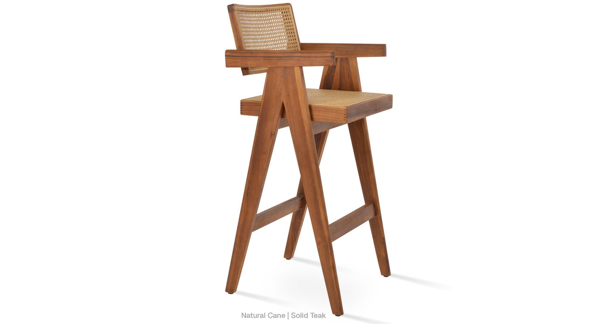 Pierre J Stools Teak Full Wicker - perfect for small spaces | Image 19 | InSTYLE Home & Rugs