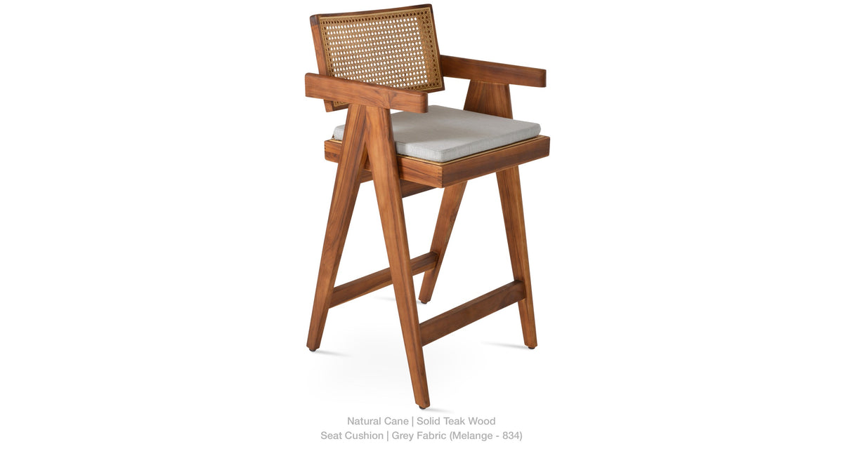 Pierre J Stools Teak Full Wicker - perfect for small spaces | Image 20 | InSTYLE Home & Rugs