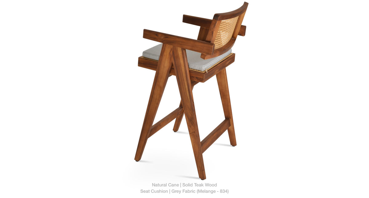 Pierre J Stools Teak Full Wicker - perfect for small spaces | Image 21 | InSTYLE Home & Rugs