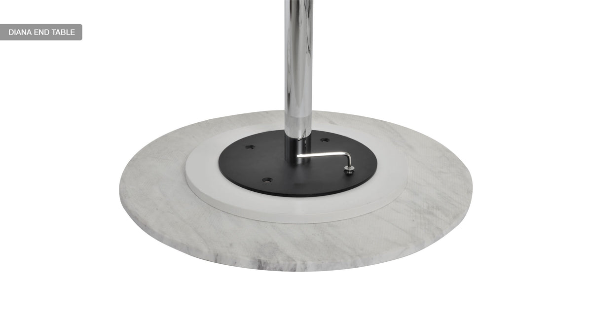 Marble Round - compact round table for cozy spaces and intimate settings | Image 7 | InSTYLE Home & Rugs