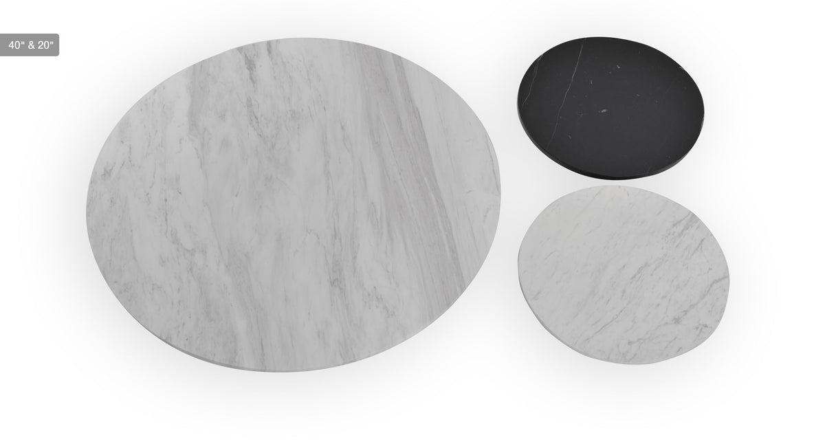 Marble Round - compact round table for cozy spaces and intimate settings | Image 12 | InSTYLE Home & Rugs