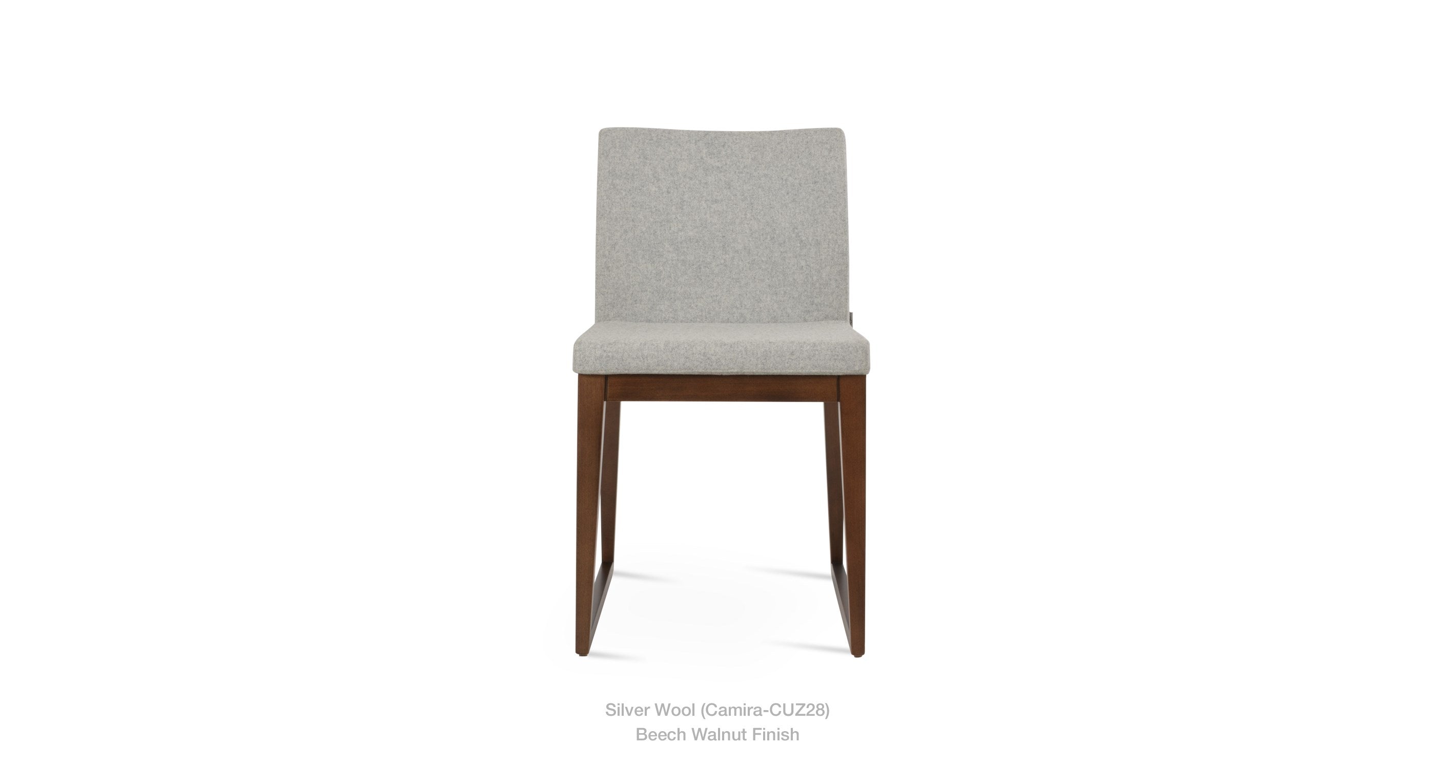 Aria Sled Wood Chair - comfortable seating for dining and office spaces | Image 3 | InSTYLE Home & Rugs