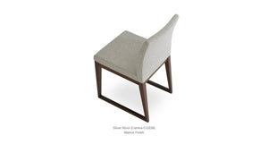 Aria Sled Wood Chair - comfortable seating for dining and office spaces | Image 4 | InSTYLE Home & Rugs