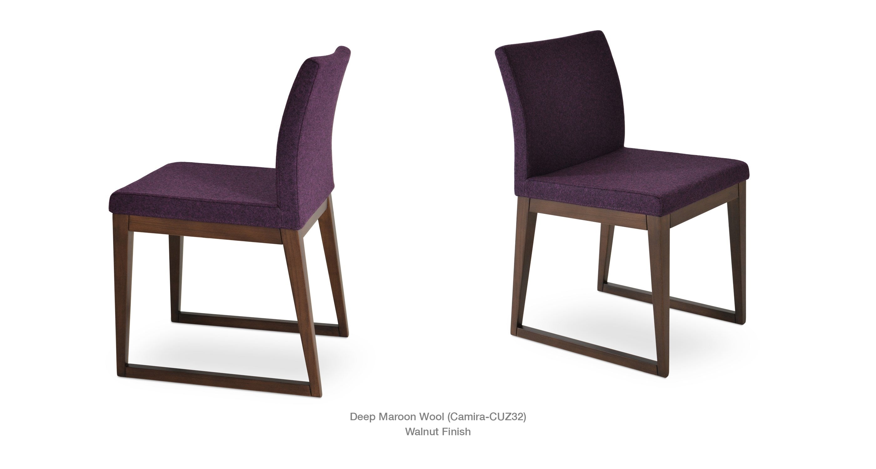 Aria Sled Wood Chair - comfortable seating for dining and office spaces | Image 8 | InSTYLE Home & Rugs