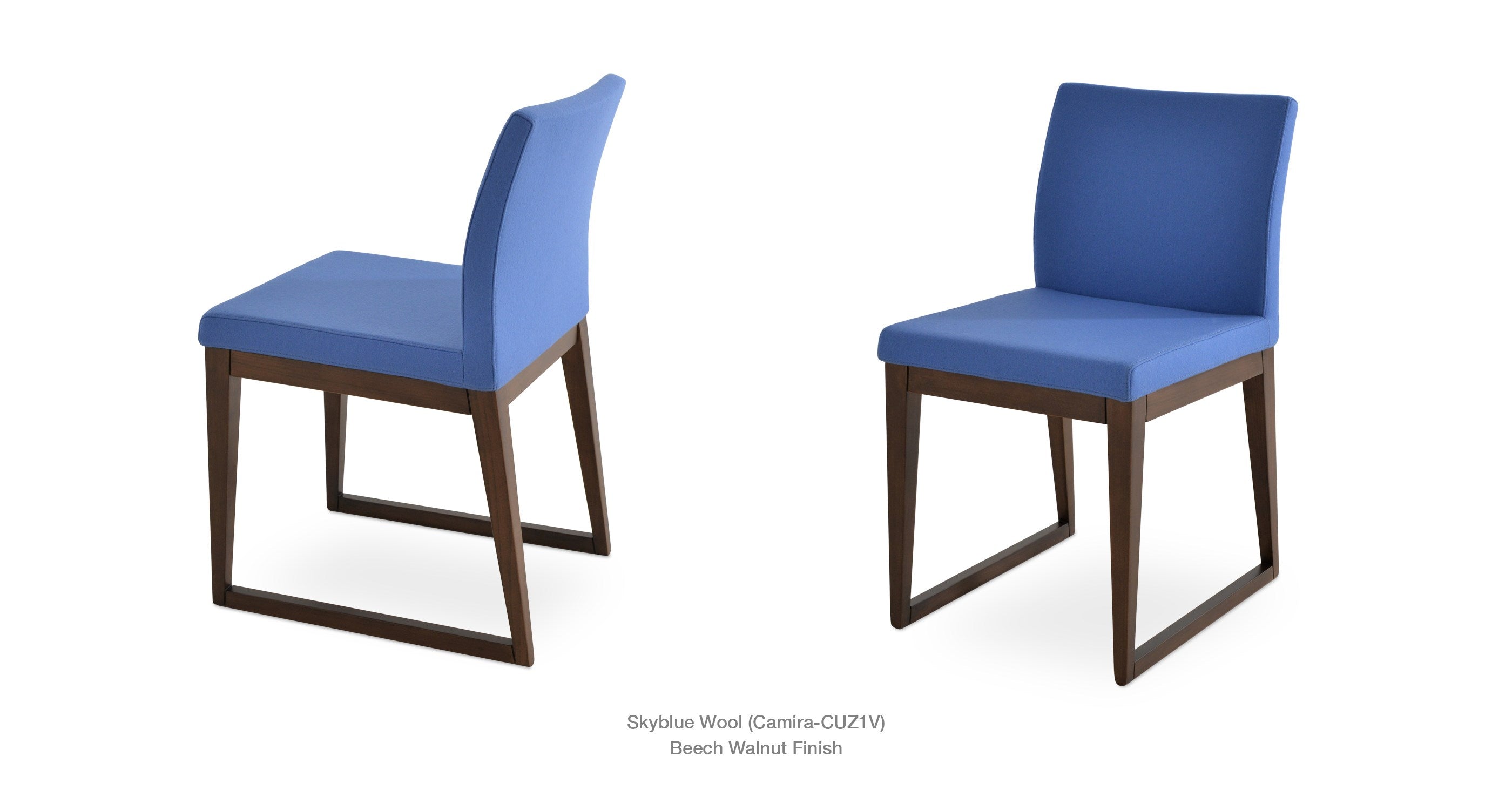 Aria Sled Wood Chair - comfortable seating for dining and office spaces | Image 9 | InSTYLE Home & Rugs