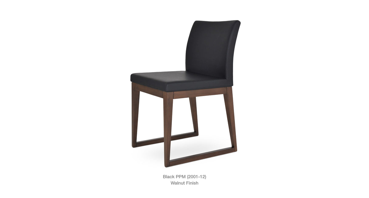 Aria Sled Wood Chair - comfortable seating for dining and office spaces | Image 18 | InSTYLE Home & Rugs