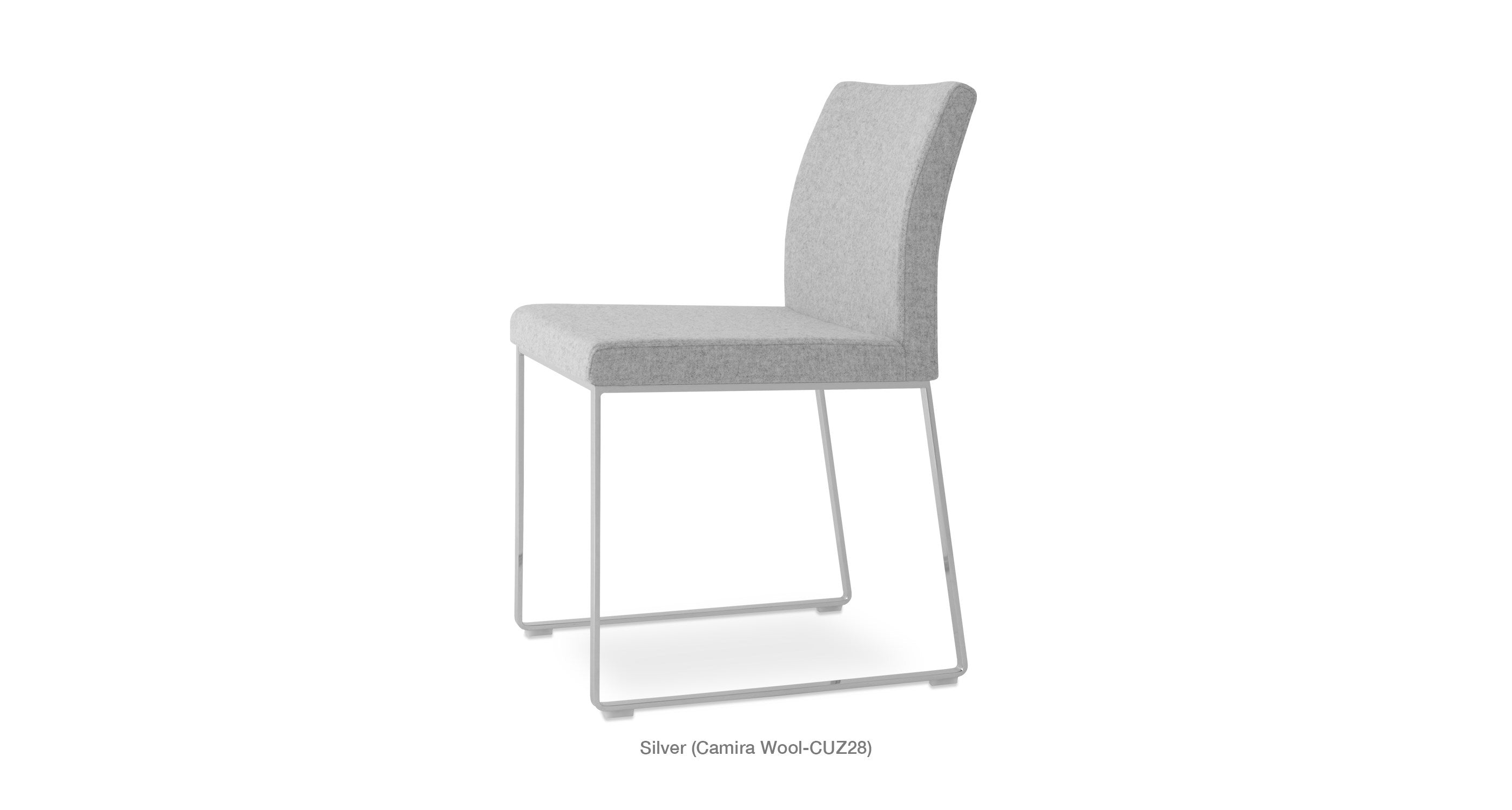 Aria Sled Chair - stylish chairs for any table | Image 3 | InSTYLE Home & Rugs