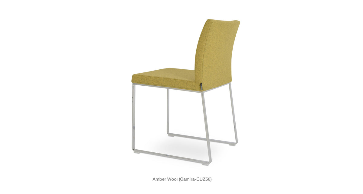 Aria Sled Chair - stylish chairs for any table | Image 7 | InSTYLE Home & Rugs