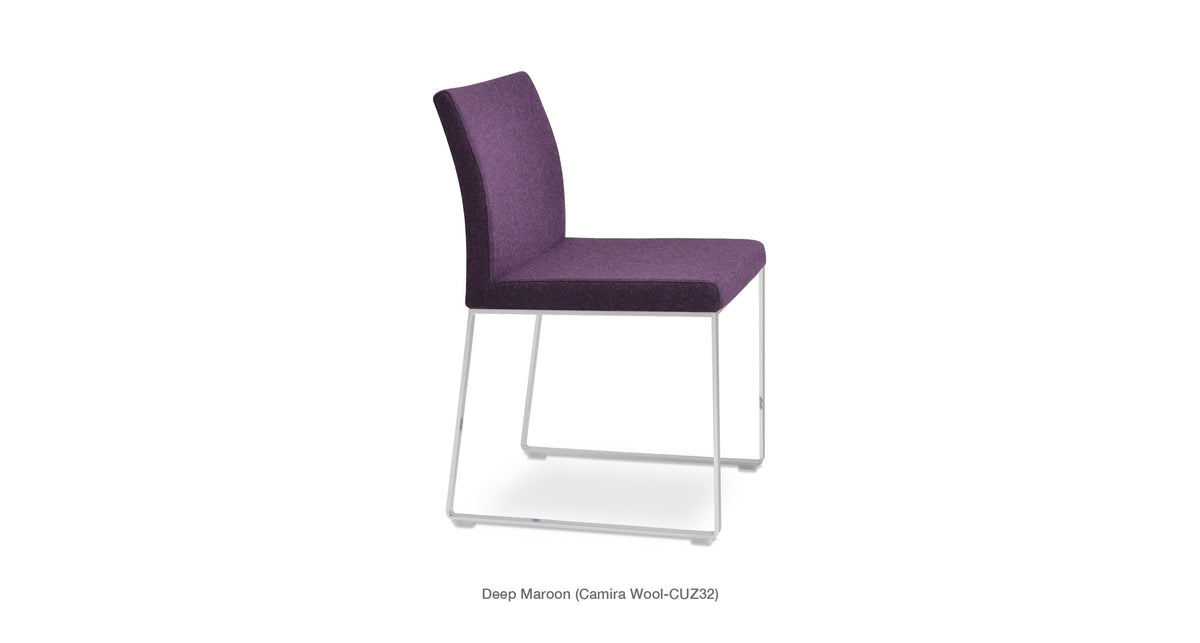 Aria Sled Chair - stylish chairs for any table | Image 9 | InSTYLE Home & Rugs
