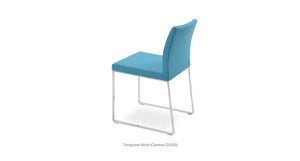 Aria Sled Chair - stylish chairs for any table | Image 10 | InSTYLE Home & Rugs