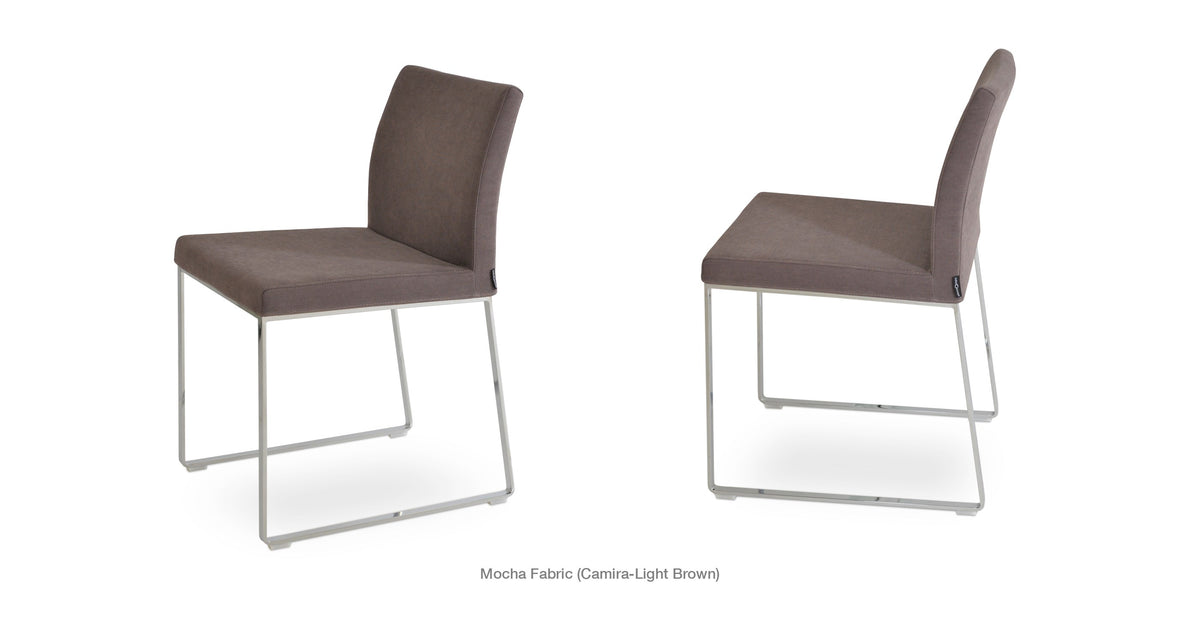 Aria Sled Chair - stylish chairs for any table | Image 23 | InSTYLE Home & Rugs