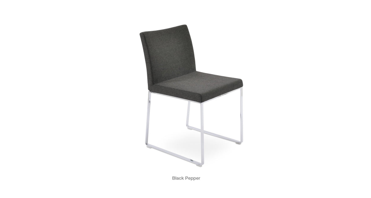 Aria Sled Chair - stylish chairs for any table | Image 42 | InSTYLE Home & Rugs