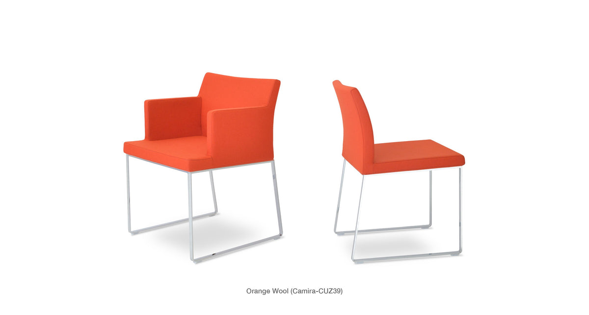Aria Sled Chair - stylish chairs for any table | Image 56 | InSTYLE Home & Rugs