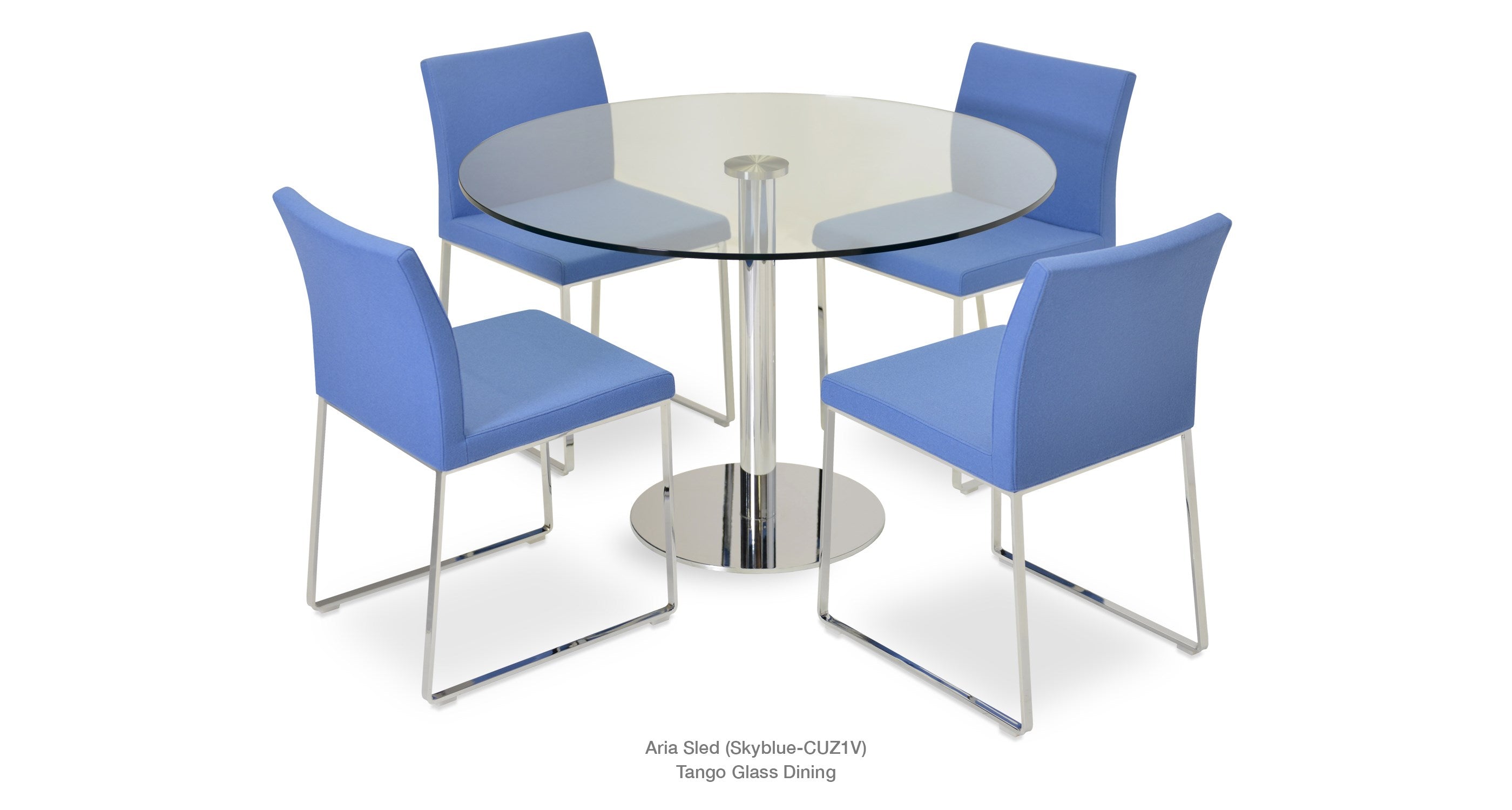 Aria Sled Chair - stylish chairs for any table | Image 60 | InSTYLE Home & Rugs