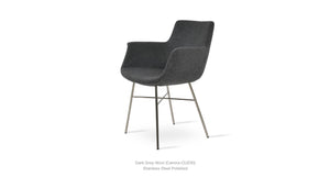 Bottega Cross Chair - comfortable seating for dining and office spaces | Image 2 | InSTYLE Home & Rugs