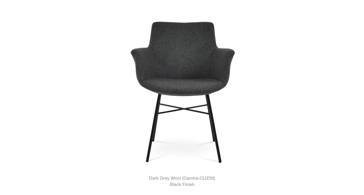 Bottega Cross Chair - comfortable seating for dining and office spaces | Image 3 | InSTYLE Home & Rugs