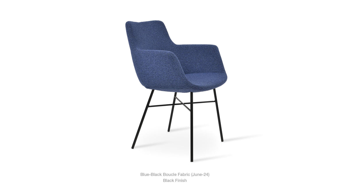 Bottega Cross Chair - comfortable seating for dining and office spaces | Image 8 | InSTYLE Home & Rugs