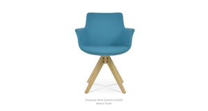 Bottega Pyramid Swivel Chair - durable construction for long-lasting use | Image 6 | InSTYLE Home & Rugs